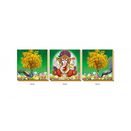 Wooden 3 Pis Set(14x14)  (T-1108)